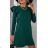 Šaty elegantný dlhý rukáv dámske (S/M ONE SIZE) TALIANSKA MÓDA IMWC218016
