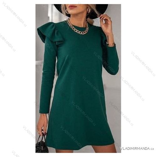 Šaty elegantný dlhý rukáv dámske (S/M ONE SIZE) TALIANSKA MÓDA IMWC218016