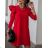 Šaty elegantný dlhý rukáv dámske (S/M ONE SIZE) TALIANSKA MÓDA IMWC218016