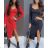 Šaty elegantný dlhý rukáv dámske (S/M ONE SIZE) TALIANSKA MÓDA IMWC218018