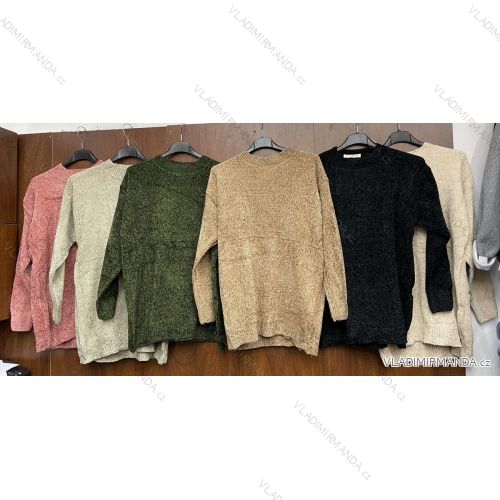 Sveter tenký dlhý rukáv dámsky (S/M ONE SIZE) TALIANSKA MÓDA IMWB21B28015