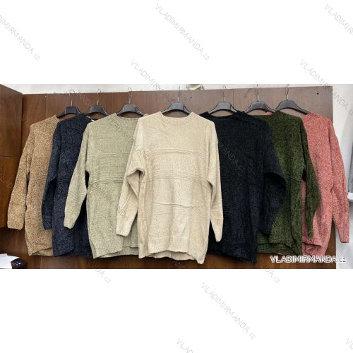 Sveter tenký dlhý rukáv dámsky (S/M ONE SIZE) TALIANSKA MÓDA IMWB21B28016