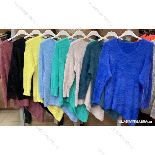 Sveter predĺžený dlhý rukáv dámsky (S/M ONE SIZE) TALIANSKA MÓDA IMWB21B28028