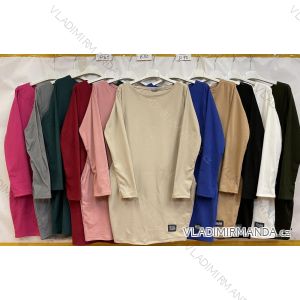 Šaty dlhý rukáv dámske (S/M ONE SIZE) TALIANSKA MÓDA IM4212725