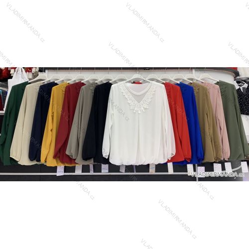 Blúzka dlhý rukáv dámska (L/XL ONE SIZE) TALIANSKA MÓDA IMWD21D20009