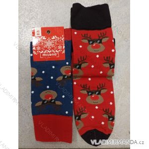 Ponožky veselé vianočné pánske sob (42-46) POĽSKÁ MÓDA DPP21262