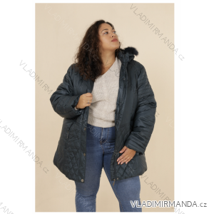 Kabát dámsky nadrozmer (M-5XL) FRANCÚZSKA MÓDA FMPG211803-BLEU
