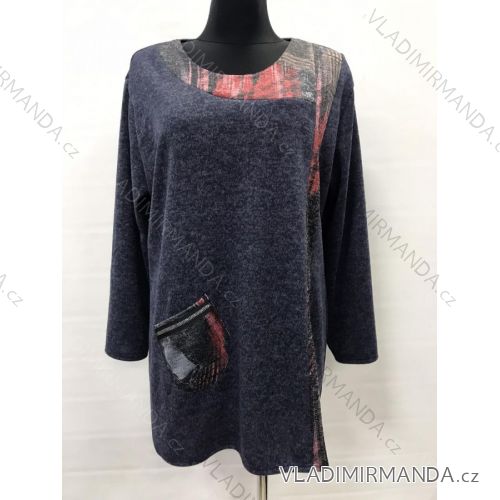 Tunika dlhý rukáv dámska nadrozmer (2XL-4XL) POLSKÁ MóDA PMWG21G215563
