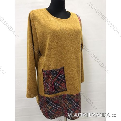 Tunika dlhý rukáv dámska nadrozmer (XL-4XL) POLSKÁ MóDA PMWG21G21566A