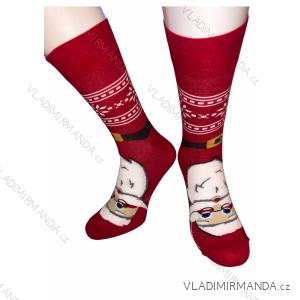 Ponožky vianočné veselé slabé dámske pánske chlapčenské (36-40, 41-43, 44-46) POLSKÁ MÓDA DPP21089