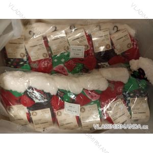 Ponožky vianočné zateplené bavlnou detské dojčenské dievčenské a chlapčenské (0-12 mesiacov) LOOKEN LOK21SMHL7606MC