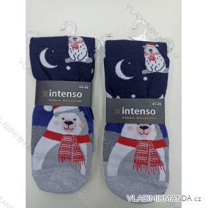 Ponožky vianočné veselé slabé pánske (41-43, 44-46) INTENSO DPP22502