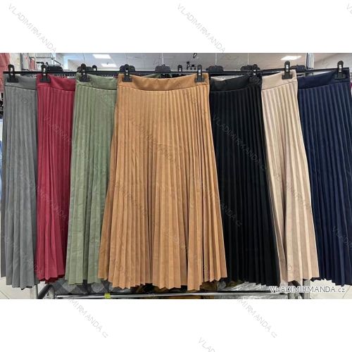 Sukňa dlhá skladaná dámska (S / M ONE SIZE) TALIANSKÁ MÓDA IMWA218154