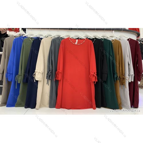 Šaty dlhý rukáv dámske (L/XL ONE SIZE) TALIANSKA MÓDA IMWD218237