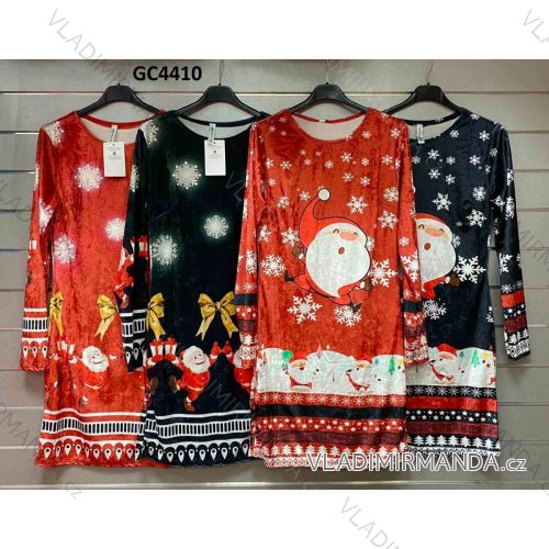 Šaty vianočné dlhý rukáv dámske (S/M ONE SIZE) TALIANSKA MÓDA IMWG21GC4410/01