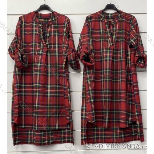 Šaty košeľové dlhý rukáv dámske (S/M ONE SIZE) TALIANSKA MÓDA IMWA218282