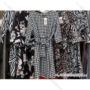 Šaty elegantný dlhý rukáv dámske (S/M ONE SIZE) TALIANSKA MÓDA IMWA2182189