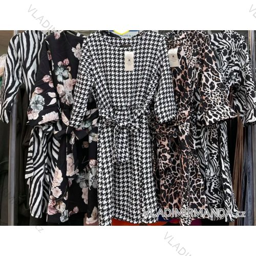 Šaty elegantný dlhý rukáv dámske (S/M ONE SIZE) TALIANSKA MÓDA IMWA2182189