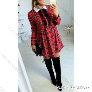 Šaty elegantný dlhý rukáv dámske (S/M ONE SIZE) TALIANSKA MÓDA IMM211619