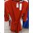 Šaty elegantní 3/4 krátký rukáv dámské (S/M ONE SIZE) ITALSKÁ MÓDA IM3212802