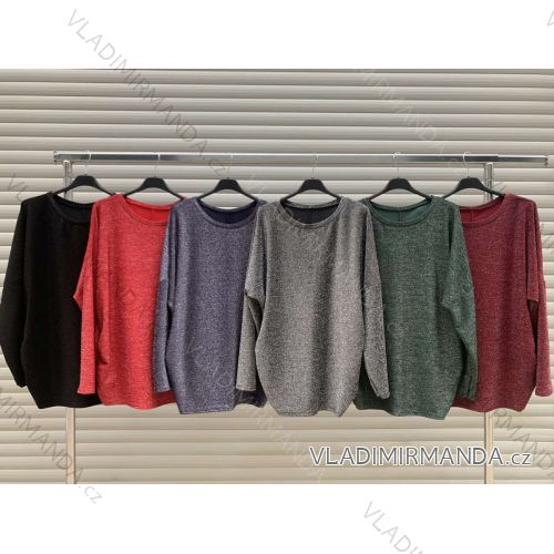 Tunika teplá dlouhý rukáv dámská (S/M ONE SIZE) ITALSKÁ MÓDA IMWY218397