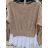 Sveter dlhý rukáv dámsky (S/M ONE SIZE) TALIANSKA MÓDA IMM211676