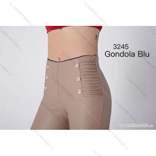 Kalhoty koženkové dlouhé dámské (S-XL) ITALSKÁ MÓDA IMM213245