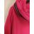 Šaty mikinové teplé s kapucí dlouhý rukáv dámské (XL/2XL ONE SIZE) ITALSKÁ MÓDA IM4212456