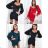 Šaty elegantný dlhý rukáv dámske (S/M ONE SIZE) TALIANSKA MÓDA IMWE218399