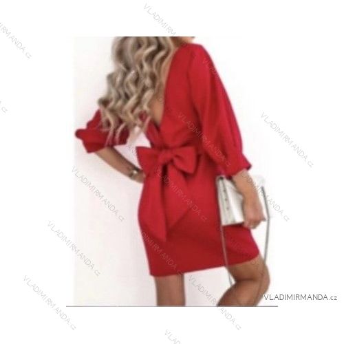 Šaty elegantné dlhý rukáv dámske (S / M ONE SIZE) TALIANSKÁ MÓDA IMWB218478