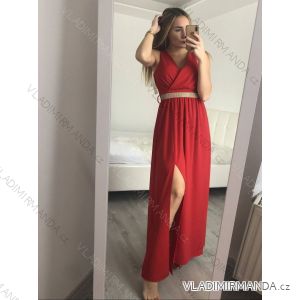 Šaty elegantné spoločenské na ramienka dámske (S / M ONE SIZE) TALIANSKÁ MÓDA IM321609