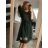 Šaty elegantní 3/4 krátký rukáv dámské (S/M ONE SIZE) ITALSKÁ MÓDA IM3212802