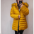 Bunda Kabát zimní dámská nadrozměr (L-7XL) ITALSKÁ MÓDA HKW21A-BIG958/DR XXL <p>žltá</p>