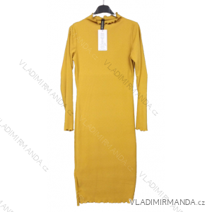 Šaty upletové s rolákom dlhý rukáv dámske (S/M ONE SIZE) TALIANSKA MÓDA IMM211650