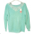 Sveter pletený dlhý rukáv dámske (M/L ONE SIZE) TALIANSKA MÓDA IMWD218274 mentolová M / L