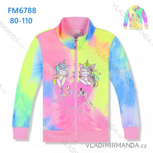 Mikina detská dojčenská dievčenská (80-110) KUGO FM6788