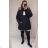 Kabát parka zimní dámská nadrozměr (3XL-7XL) POLSKÁ  MÓDA MTN21MHM-W557BIG tmavo červená 4XL