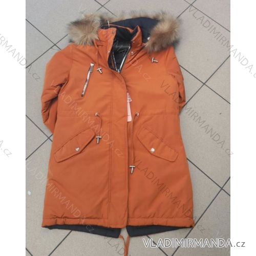 Kabát parka zimní dámská nadrozměr (3XL-7XL) POLSKÁ  MÓDA MTN21MHM-W557BIG čierna 4XL