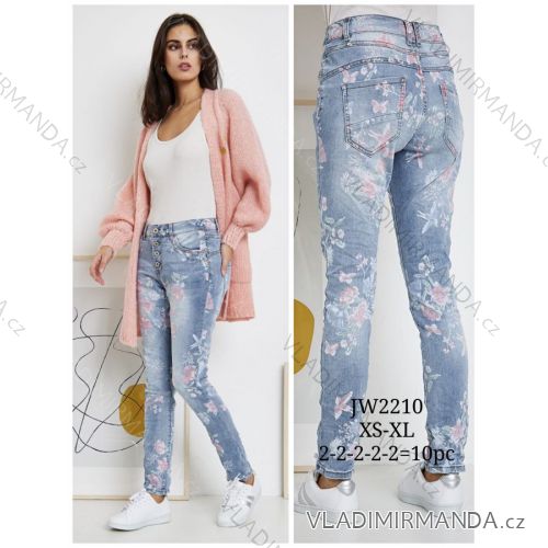 Rifle jeans dlhé dámske (XS-XL) JEWELLY JEW22JW2210