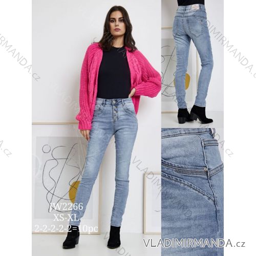 Rifle jeans dlhé dámske (XS-XL) JEWELLY JEW22JW2266