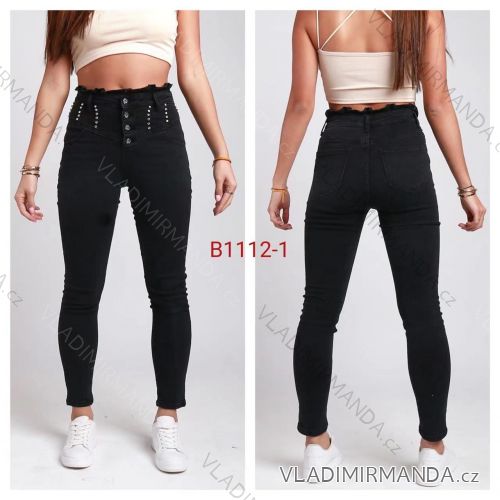 Rifle jeans dlhé dámske (XS-XL) JEANS JAW22B1112-1