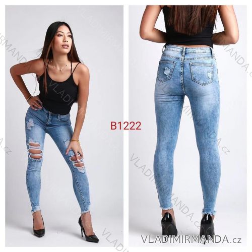 Rifle jeans dlhé dámske (XS-XL) JEANS JAW22B1222