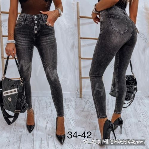 Rifle jeans dlhé dámske (34-42) JEANS JAW221114
