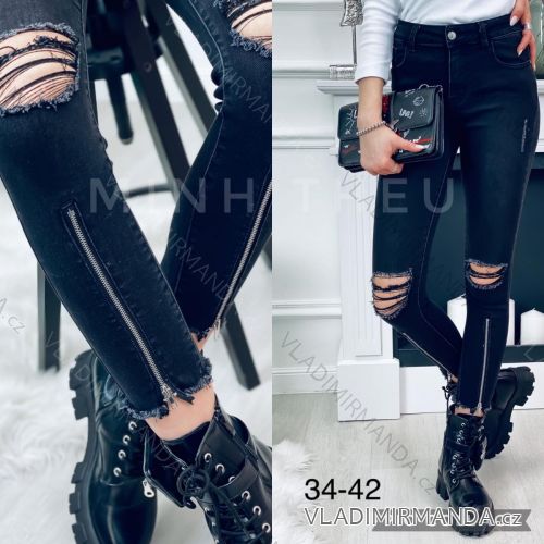 Rifle jeans dlhé dámske (34-42) JEANS JAW221115