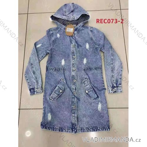 Bunda dlhá riflová s kapucňou dámska (XS-XL) Re-Dress RED22REC073-2