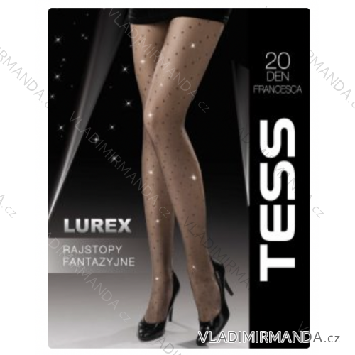 Punčochové kalhoty silonky dámské lurex 20DEN FRANCESCA (158-180) TESS TES23FRANCESCA