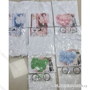 Tričko krátky rukáv dámske (S/M ONE SIZE) TALIANSKA MÓDA IMM22015