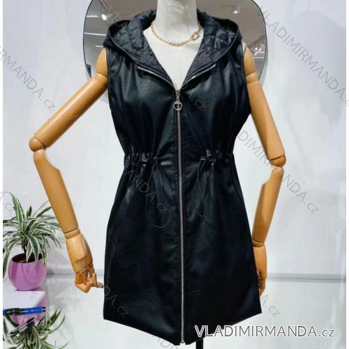 Vesta s kapucňou dámska (S/M ONE SIZE) TALIANSKA MÓDA IMM22046