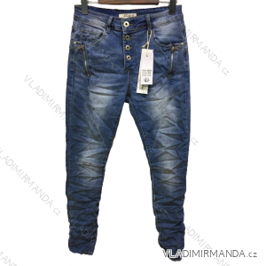 Rifle jeans baggy dlhé dámske na gombíky (XS-XL) JEWELLY JEW22JW2229/DR