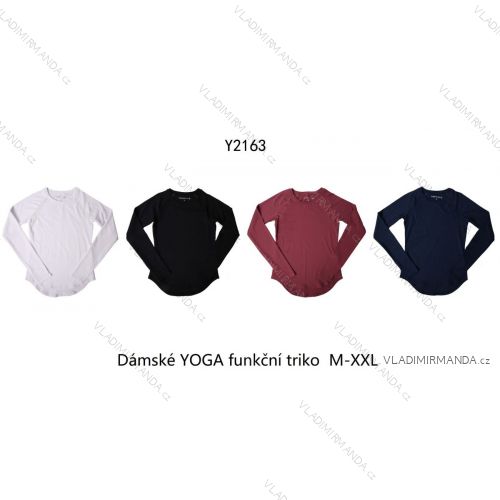 Tričko YOGA funkčný dlhý rukáv dámske (M-2XL) WOLF Y2163